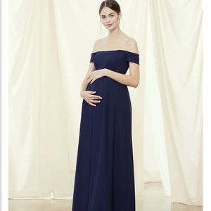 Amsale maternity bridesmaid dress